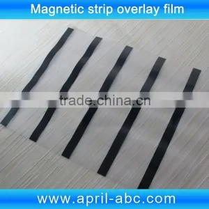 Coated Overlay Film With Black Color Hico Magnetic Stripe for Pvc id Plastic Card Laminating thumbnail-1