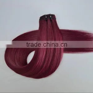 Remy Hair Extensions - No Shedding - Unprocessed Virgin Brazilian Hair Bundles "22" Straight - No Matting - Weft Hair Extensions thumbnail-1