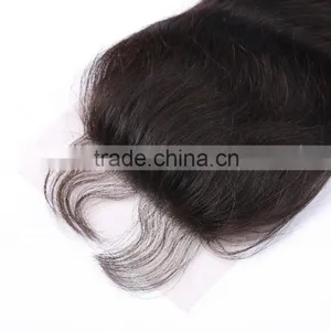 Bleached Knots Brazilian Virgin Hair Lace Top Closure Swiss Lace Unprocessed Human Hair Wigs thumbnail-1
