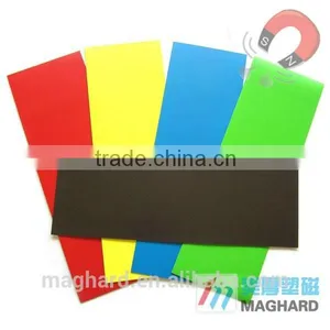 China Factory Directly Flexible Rubber Magnetic Sheet With Color PVC Film A3 A4 A5 thumbnail-4