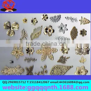 Metal Bronze Antique Iron Brass Copper Butterfly Flower for Jewelry thumbnail-1