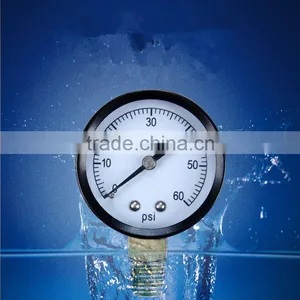 Npt1/8 1500psi Black 20mm Mini Pressure Gauge Stainless Steel Pressure Gauge thumbnail-5