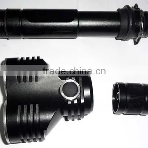 Rechargeable T6 Two Head Highpower Led Flashlight thumbnail-4