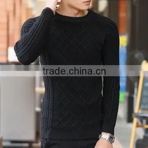 South Korean Fashion Men's Sweaters 2015 Sets New Round Collar for Multi Color Men Sweater thumbnail-2
