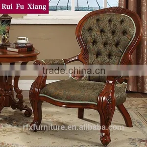 Classic Style Leisure Chairs and Table Set for Balcony and Bedroom Furniture W-205 thumbnail-2