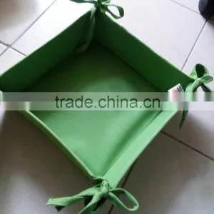 Customized Logo Cotton Bread Basket for Promotion and Gift Basket for Storage thumbnail-1