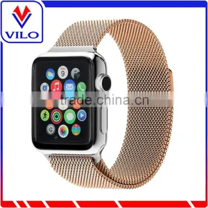 Milanese Loop Strap Link Bracelet Stainless Steel Band For Apple Watch Mesh Wrist Strap thumbnail-2