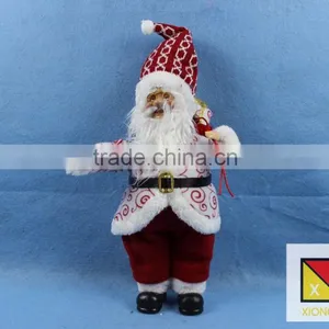 Cheerful Standing Santa Claus Christmas Figure With Presents thumbnail-1