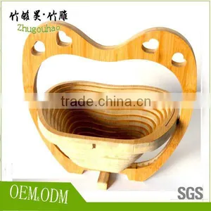 Cheap Price and High Quality Bamboo Fruit Basket for Gift thumbnail-5
