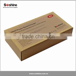Soshine E3 Power Bank 4 x 18650 Power Bank for Mobile Phone for Camera and MP3 Plaeyr Power Bank Charger Power Bank Case thumbnail-4