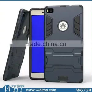 For Huawei P8 Phone Case, TPU PC Hybrid Armor Stand Mobile Phone Case for Huawei P8 thumbnail-5