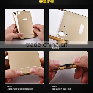 High Quality Fashion Gold Phone Case Bumper Mirror Case Cover For Samsung Galaxy S5 thumbnail-6