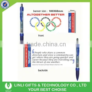 Plastic Popular Banner Pen Manufacturer thumbnail-2