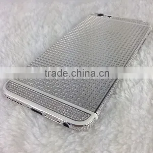 High Quality Platinum Plated Luxury Full Diamond for Iphone 6 Plus thumbnail-1