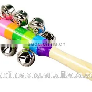 Wooden Rattle Stick Colorful Rattle thumbnail-2