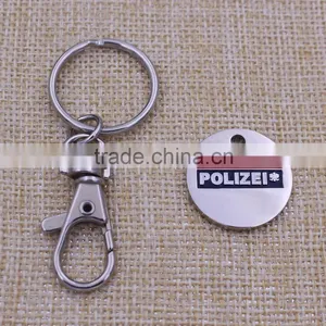 Wholesale Custom Coin Key Ring Trolley Token Metal Holder thumbnail-5