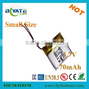 Best Price Li Polymer 3.7v70mAh Smart Card Battery Factory thumbnail-1