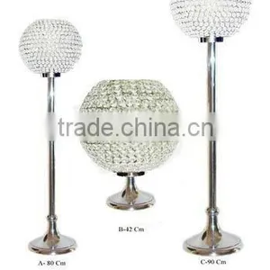 Crystal Ball Centerpiece, Crystal Centerpiece for Wedding, Party Decor thumbnail-1