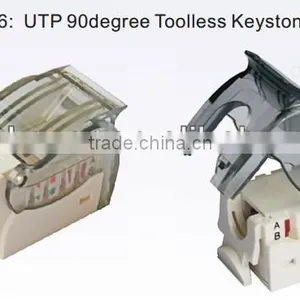 Cat5e / Cat6 UTP 90degree Toolless Keystone Jack thumbnail-1