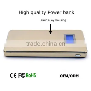 High Quality Metal Cover Dual Ports LCD Display Power Bank 6000mah thumbnail-3