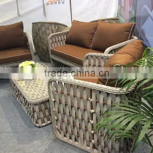 2016 NEW DESIGN WIDE FLAT WICKER CHAIR thumbnail-2