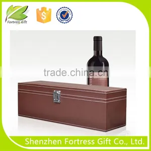Elegant Leather Single Wine Glass Box thumbnail-1
