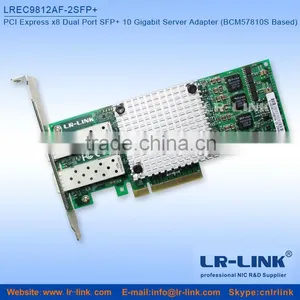 Broadcom BCM57810S PCI Express x8 Dual Port SFP+ 10 Gigabit 10Gb Fiber NIC Compatible 530SFP+ thumbnail-1