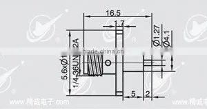 SMA Connector With Flange Mount,micro-strip thumbnail-1