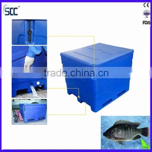 1000Liter Roto Mold Fish Tub Box, Fish Tub Manfacturers thumbnail-1