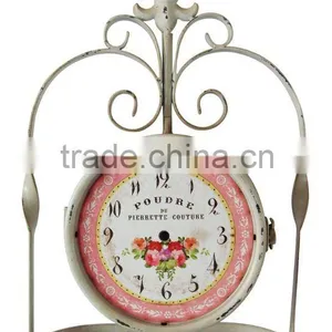 Quartz Double Sides Metal Wall Clock thumbnail-1