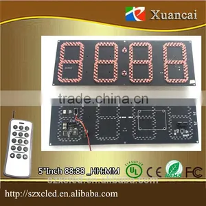 Remote Control Set +ON/OFF 88:88 or 88:88:88 Digits Count Down/UP Timer Digital Clock 7 Segment Bars LED Display thumbnail-3