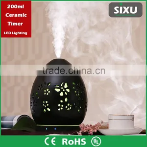 Mini Humidifier Electric Colorful LED Chinese Pottery Aroma Oil Diffuser thumbnail-2