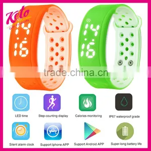 Support Mobile APP Smart Waterproof Health Pedometer Bracelet thumbnail-1
