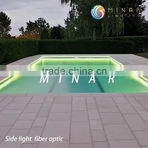 Diameter 8mm Side Light Fiber Optic Cable, Fiber Optic Side Glow Cable Lighting thumbnail-1
