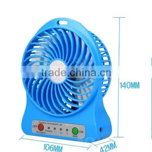 New Innovative Products 2016 USB Mini Electric Desk Fan With Battery thumbnail-2