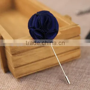 Men's Polka Dot Flower Lapel Pin Flower Boutonniere thumbnail-3