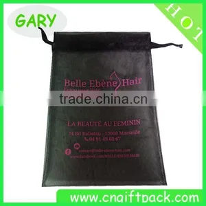 Black Organza Packaging for Weave Hair Packaging Material thumbnail-1