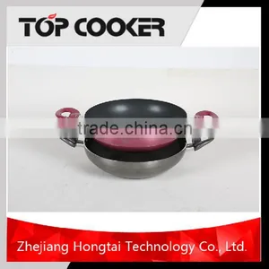 Colorful Non Stick Coating Pressed Frying Wok Sets thumbnail-1