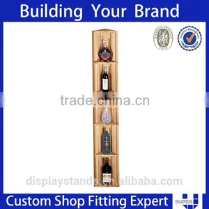 High Quality Retail Shop Furniture Solid Wood Material Display Shelf for Wine Display Rack thumbnail-2