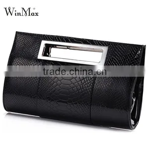 Brand Women Evening Bag Lady Tote Alligator Leather Party Shoulder Bag thumbnail-1