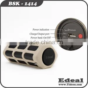 Hot New Product for 2015 Portable Power Bank Outdoor Speaker Bluetooth V4.0 thumbnail-1