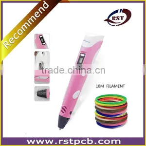 2016 New Selling Hot Kid Toy 3D Drawing Digital Pen With Lcd Display Colorful 3D Printer Pen thumbnail-1