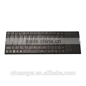 Super-thin BT8 Bluetooth 3.0V Wireless Keyboard With Touchpad for PC Cell Phone IPhone IPad thumbnail-1