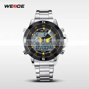 WEIDE WH1104-5 Latest Watches Design For Men Stainless Steel Watch Big Dial Mans Watch thumbnail-1