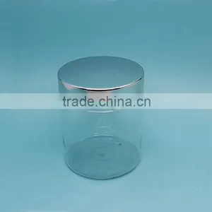 Manufacturer Sale High Quality Cosmetic Round Plastic Jar With Aluminum Lid thumbnail-1