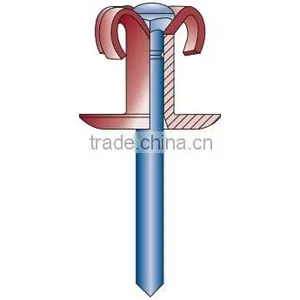 ARCO Body Bound Blind Rivet With Dome-/ Large Dome Head, Very Large Locking Head for Equal Distribution of Forces thumbnail-3