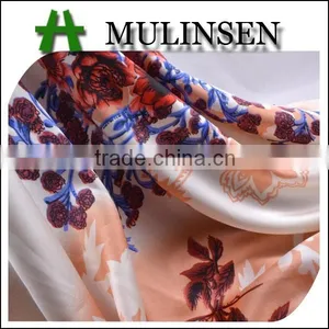 Shaoxing Mulinsen Textile Soft Handfeeling 100% Polyester Twist Satin Fabric Print thumbnail-1