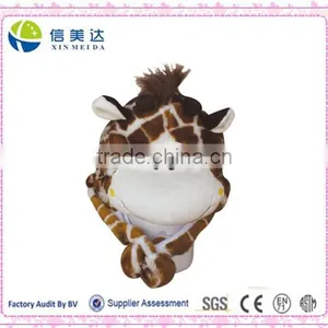 Plush Animal Giraffe Hat Cap - Soft Warm Winter Headwear thumbnail-1