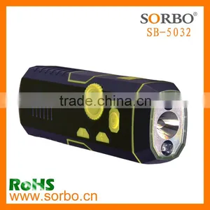 Dynamo Emergency Hand Crank Self Powered FM Radio, LED Flashlight, Smart Phone Charger Power Bank thumbnail-3