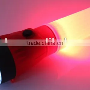 Far Working Distance Plastic Transparent Dual Light Flashlight thumbnail-1